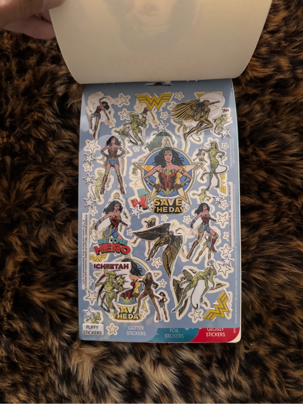 Wonder Woman Sticker Pack - Pink/Gold Sticker Sheets - Picture 3 of 5